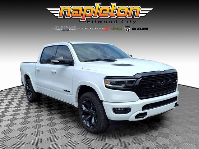 Bright White Clearcoat 2021 RAM 1500 Limited Crew Cab 4WD Pickup Truck Four-Wheel Drive 8-Speed Automatic