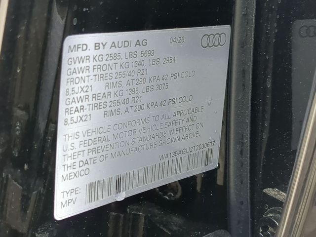 new 2026 Audi SQ5 car, priced at $74,500