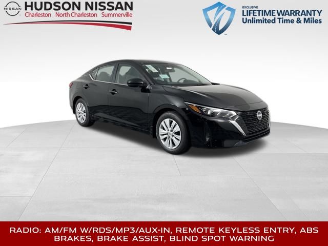 2025 Super Black Nissan Sentra S Sedan