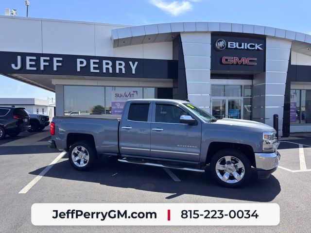 Slate Gray Metallic 2016 Chevrolet Silverado 1500 LTZ Double Cab 4WD Pickup Truck Four-Wheel Drive 6-Speed Automatic Overdrive