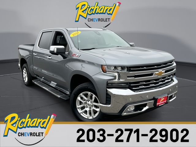 Gray (Satin Steel Metallic) 2021 Chevrolet Silverado 1500 Pickup Truck Four-Wheel Drive Automatic