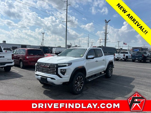 White 2024 GMC Canyon Denali Crew Cab 4WD Pickup Truck Four-Wheel Drive 8-Speed Automatic