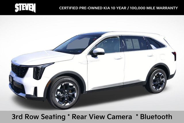 Glacial White Pearl 2025 Kia Sorento S AWD SUV / Crossover All-Wheel Drive 8-Speed Automatic