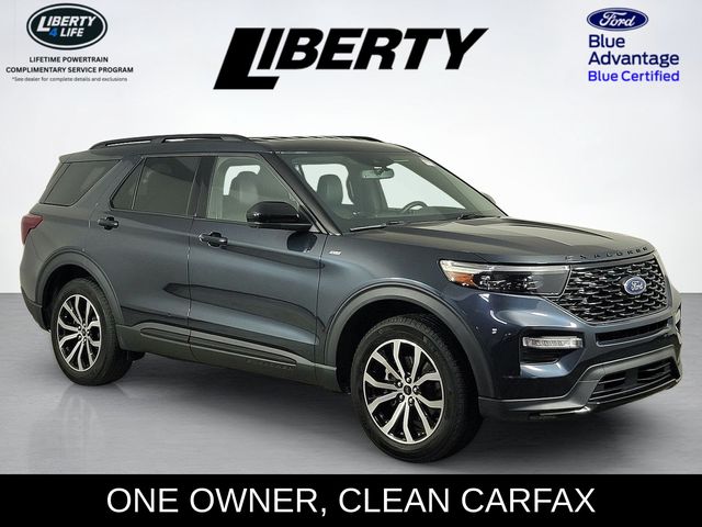 Blue Metallic 2022 Ford Explorer SUV / Crossover All-Wheel Drive Automatic
