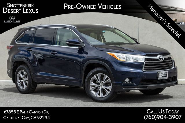 Nautical Blue Metallic 2014 Toyota Highlander SUV / Crossover All-Wheel Drive 6-Speed Automatic Overdrive