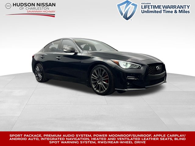 2022 Midnight Black Infiniti Q50 Red Sport 400 Sedan