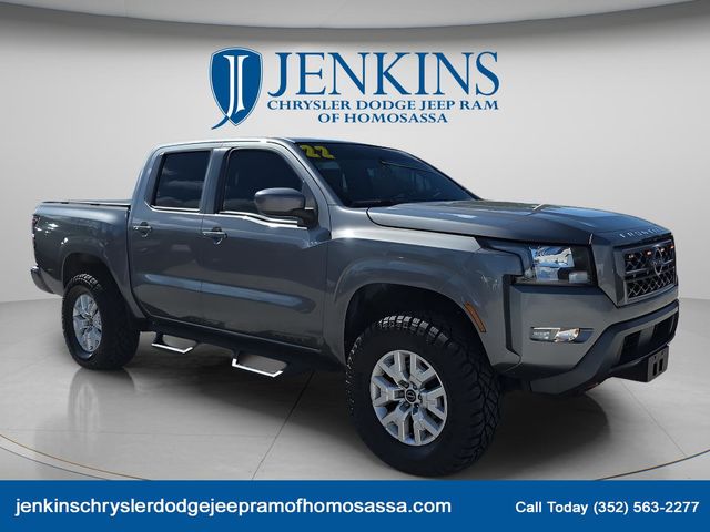 Gray (Gun Metallic) 2022 Nissan Frontier SV Crew Cab 4WD Pickup Truck Four-Wheel Drive 9-Speed Automatic