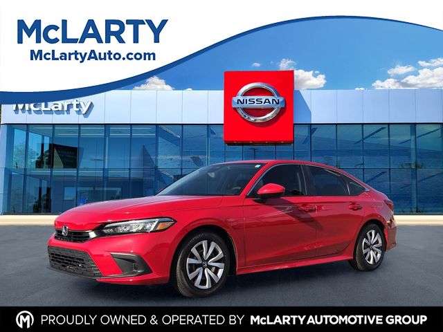 Rallye Red 2024 Honda Civic Sedan Front-Wheel Drive Continuously Variable Transmission