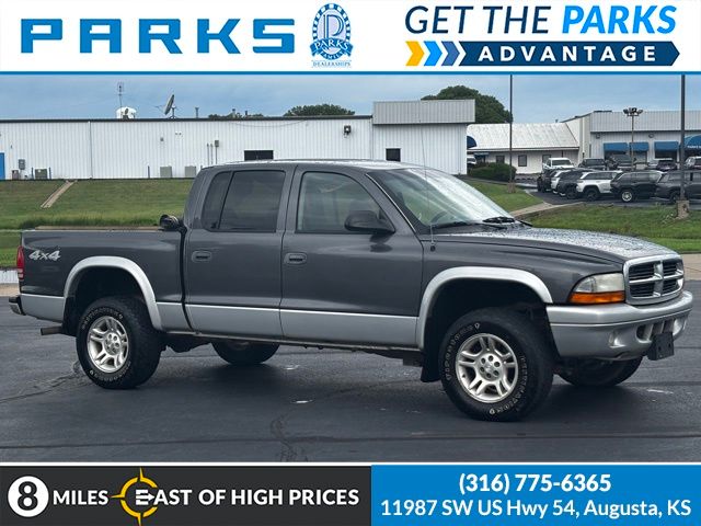 Gray (Graphite Metallic) 2004 Dodge Dakota SLT Quad Cab 4WD Pickup Truck Four-Wheel Drive 5-Speed Automatic