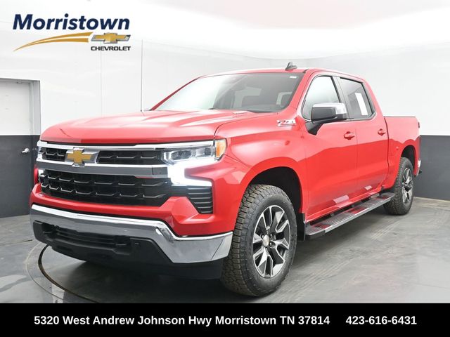 Red Hot 2024 Chevrolet Silverado 1500 LT Crew Cab 4WD Pickup Truck Four-Wheel Drive Automatic