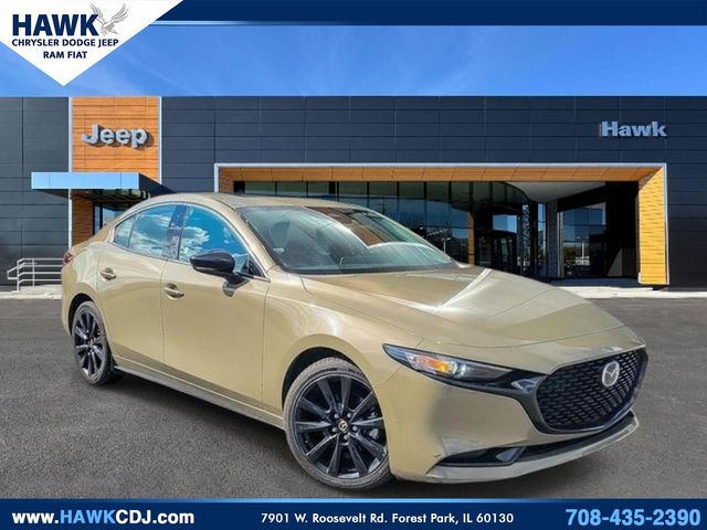 Zircon Sand Metallic 2024 Mazda MAZDA3 2.5 Carbon Turbo AWD Sedan All-Wheel Drive 6-Speed Automatic