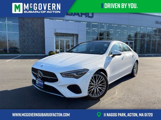 White 2025 Mercedes-Benz CLA 250 4MATIC Coupe All-Wheel Drive 8-Speed Dual Clutch