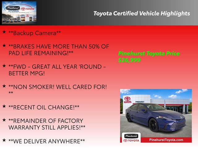 Used 2025 Toyota Camry Sedan