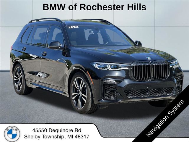 Black Sapphire Metallic 2022 BMW X7 M50i AWD SUV / Crossover All-Wheel Drive 8-Speed Automatic