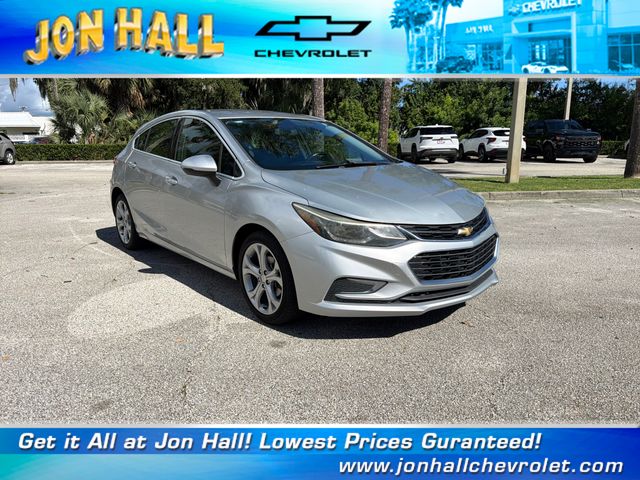 Silver Ice Metallic 2018 Chevrolet Cruze Hatchback Front-Wheel Drive 6-Speed Automatic