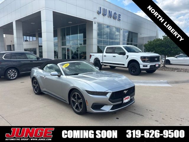Iconic Silver Metallic 2025 Ford Mustang Convertible Rear-Wheel Drive Automatic