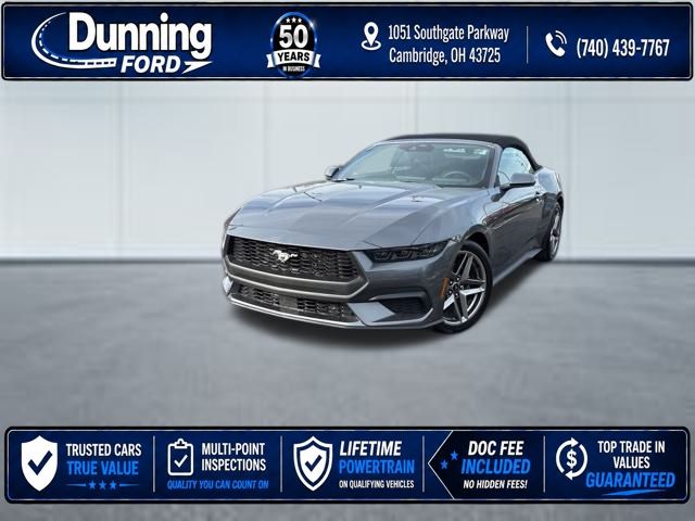 Carbonized Gray Metallic 2026 Ford Mustang Convertible Rear-Wheel Drive Automatic
