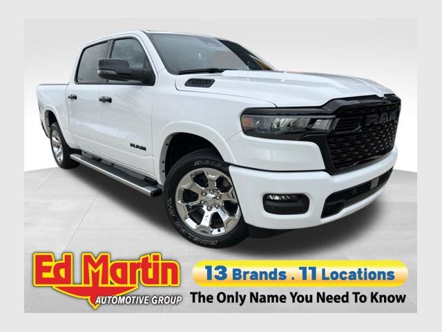 Bright White Clearcoat 2025 RAM 1500 Pickup Truck Four-Wheel Drive 8-Speed Automatic