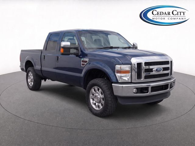 Dark Blue Pearl Clearcoat Metallic 2008 Ford F-250 Super Duty Pickup Truck Four-Wheel Drive 5-Speed Automatic Overdrive