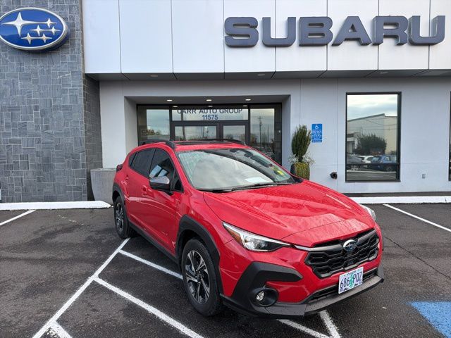 Pure Red 2024 Subaru Crosstrek Premium AWD SUV / Crossover All-Wheel Drive Continuously Variable Transmission