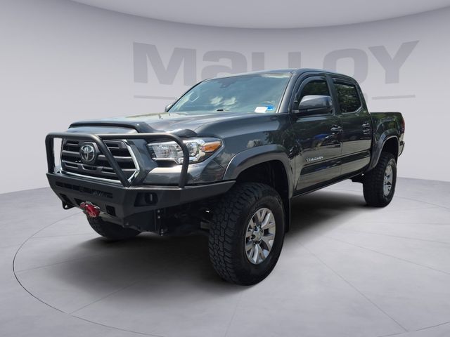 Magnetic Gray Metallic 2018 Toyota Tacoma SR5 V6 Double Cab 4WD Pickup Truck Four-Wheel Drive 6-Speed Automatic