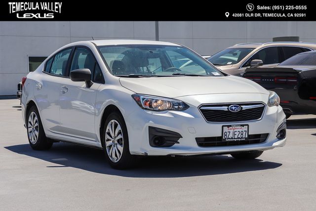 Crystal White Pearl 2019 Subaru Impreza Sedan All-Wheel Drive Continuously Variable Transmission