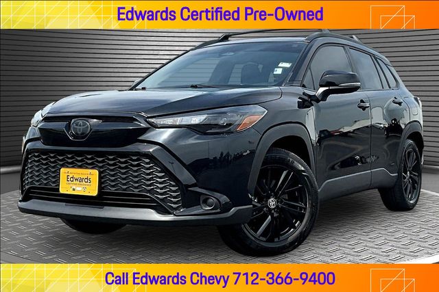 Jet Black 2024 Toyota Corolla Cross Hybrid SUV / Crossover All-Wheel Drive Continuously Variable Transmission