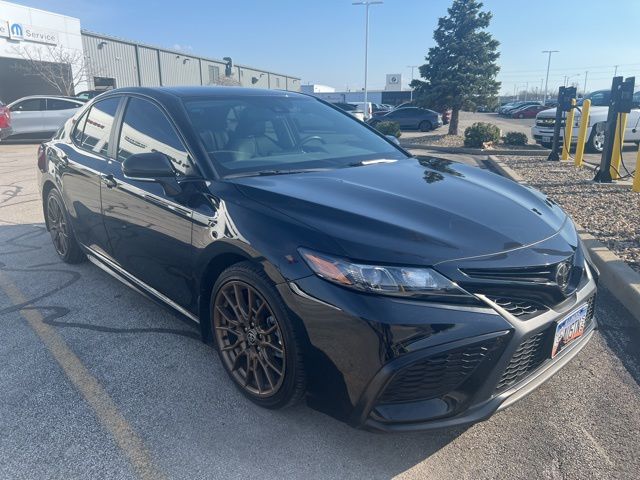Midnight Black Metallic 2023 Toyota Camry SE Nightshade FWD Sedan Front-Wheel Drive 8-Speed Automatic