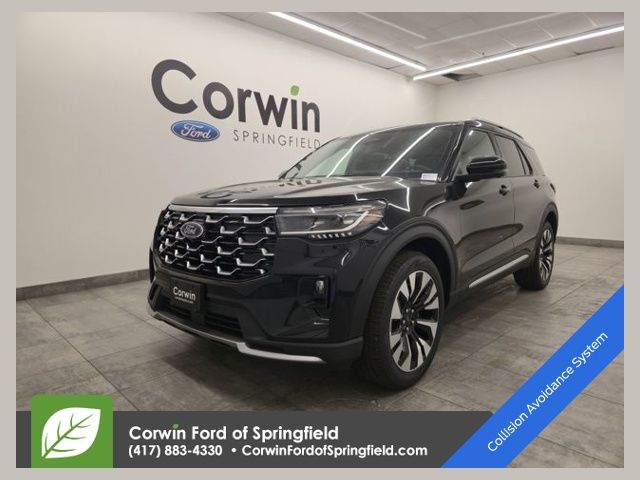 Agate Black Metallic 2026 Ford Explorer Platinum AWD SUV / Crossover All-Wheel Drive Automatic