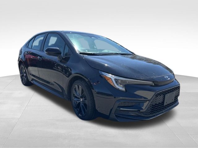 Midnight Black 2023 Toyota Corolla SE FWD Sedan Front-Wheel Drive Continuously Variable Transmission