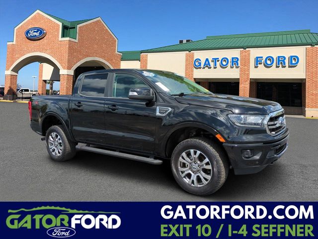 Shadow Black 2023 Ford Ranger Lariat SuperCrew 4WD Pickup Truck Four-Wheel Drive Automatic