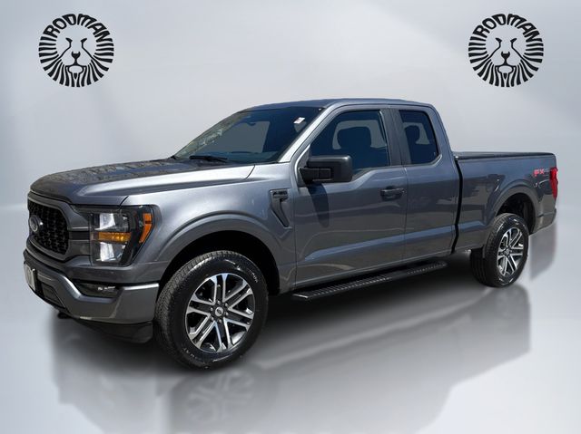 Gray Metallic 2023 Ford F-150 XL SuperCab 4WD Pickup Truck Four-Wheel Drive Automatic