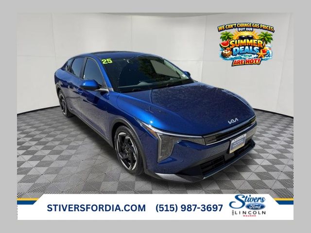 Deep Sea Blue 2025 Kia K4 Sedan Front-Wheel Drive Continuously Variable Transmission