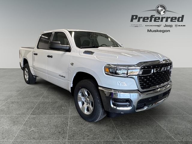 Bright White Clearcoat 2026 RAM 1500 Tradesman Crew Cab 4WD Pickup Truck Four-Wheel Drive 8-Speed Automatic