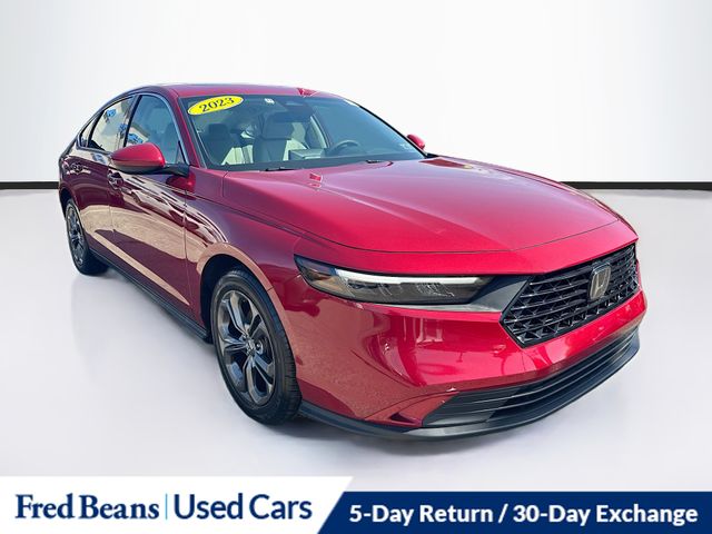 Radiant Red Metallic 2023 Honda Accord Sedan Front-Wheel Drive Continuously Variable Transmission
