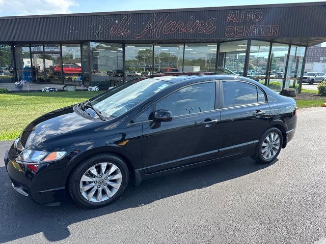 Crystal Black Pearl 2011 Honda Civic Sedan Front-Wheel Drive 5-Speed Automatic