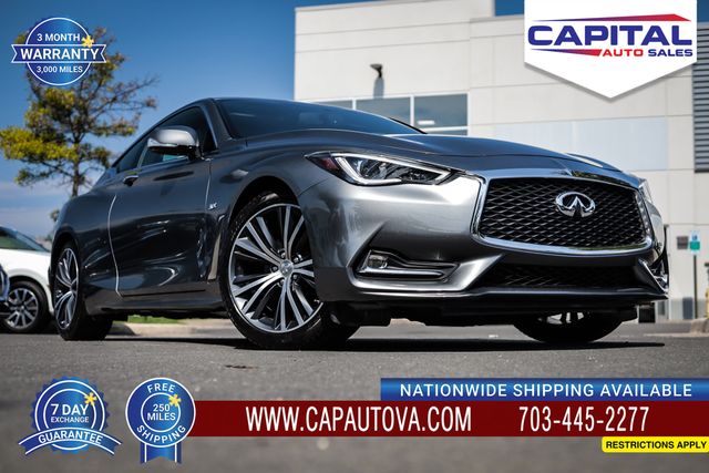 Gray (Graphite Shadow) 2017 INFINITI Q60 Coupe All-Wheel Drive 7-Speed Automatic