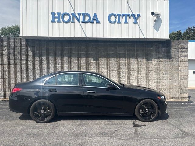 Obsidian Black Metallic 2025 Mercedes-Benz C-Class Sedan All-Wheel Drive 9-Speed Automatic