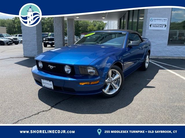 Vista Blue Clearcoat Metallic 2007 Ford Mustang Convertible Rear-Wheel Drive 5-Speed Automatic