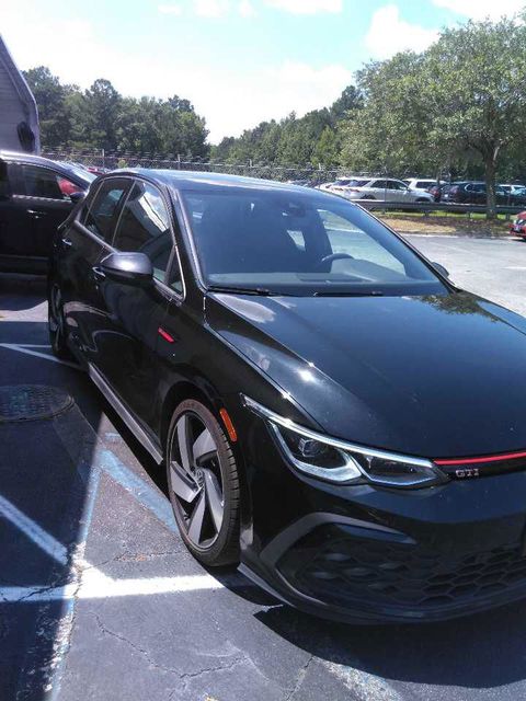 Blue 2024 Volkswagen Golf GTI Hatchback Front-Wheel Drive 7-Speed Dual Clutch