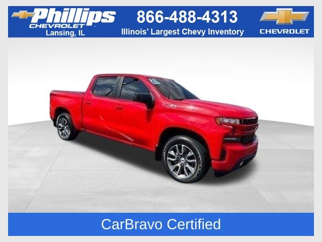 Red Hot 2021 Chevrolet Silverado 1500 RST Crew Cab 4WD Pickup Truck Four-Wheel Drive 8-Speed Automatic