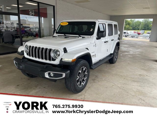 Bright White Clearcoat 2024 Jeep Wrangler SUV / Crossover Four-Wheel Drive 8-Speed Automatic
