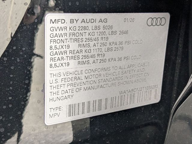 new 2026 Audi Q3 car, priced at $47,720