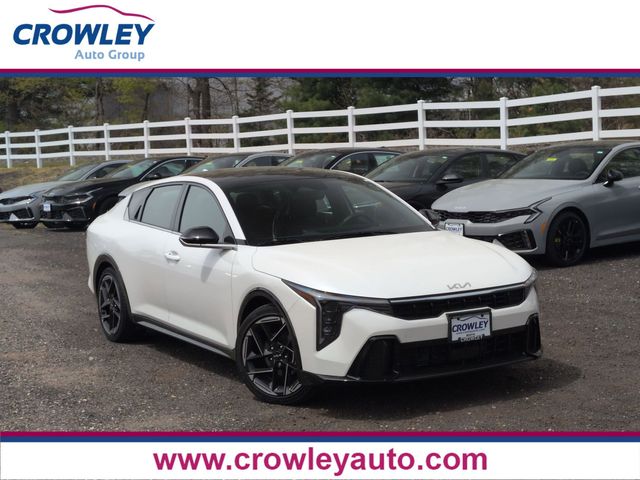 Snow White Pearl 2025 Kia K4 GT-Line FWD Sedan Front-Wheel Drive Continuously Variable Transmission