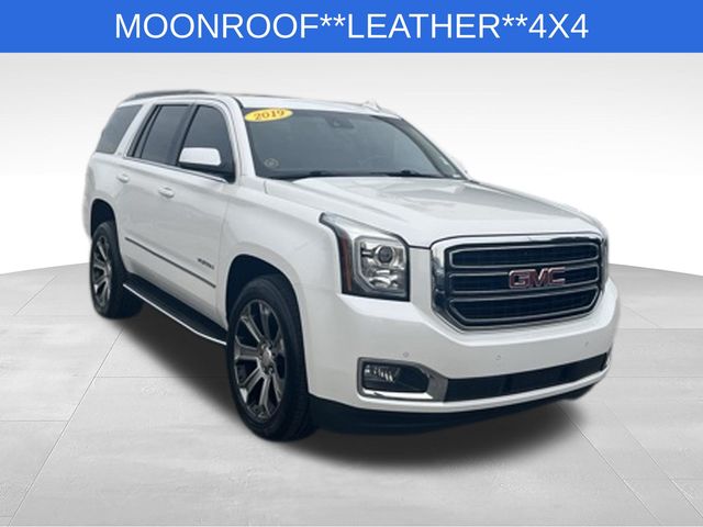 White Frost 2019 GMC Yukon SUV / Crossover Four-Wheel Drive 6-Speed Automatic Overdrive