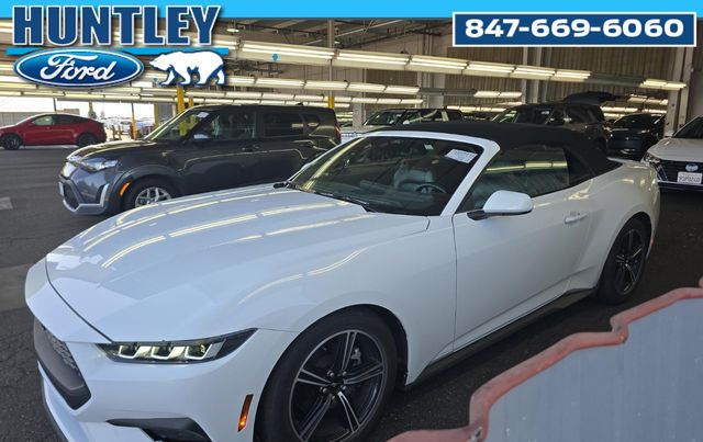 Oxford White 2024 Ford Mustang EcoBoost Premium Convertible RWD Convertible Rear-Wheel Drive Automatic