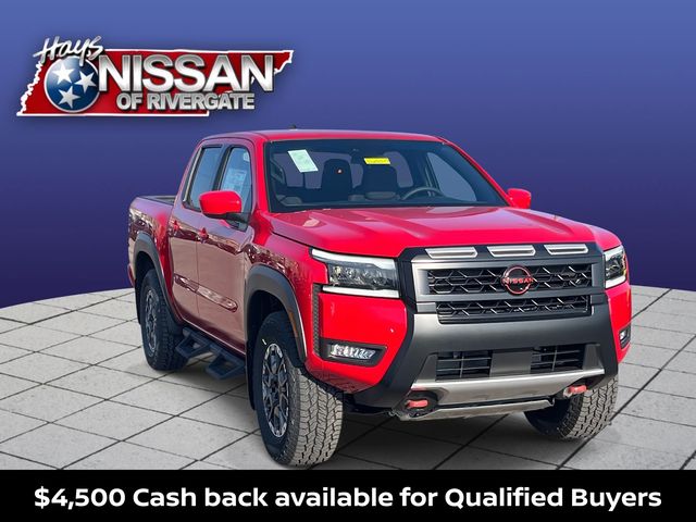 Red Alert 2026 Nissan Frontier Pickup Truck Four-Wheel Drive 9-Speed Automatic Overdrive