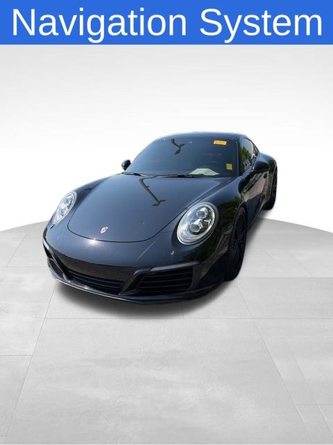 Jet Black Metallic 2018 Porsche 911 Carrera Coupe RWD Coupe Rear-Wheel Drive 7-Speed Automatic