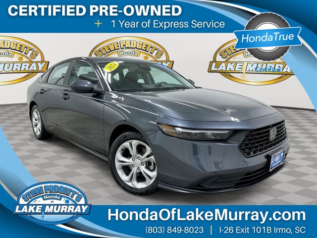 Meteorite Gray Metallic 2024 Honda Accord LX FWD Sedan Front-Wheel Drive Continuously Variable Transmission