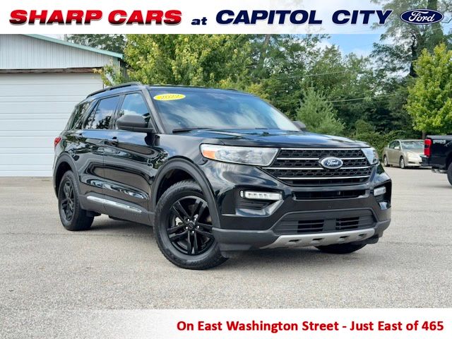 Black Metallic 2022 Ford Explorer SUV / Crossover All-Wheel Drive Automatic